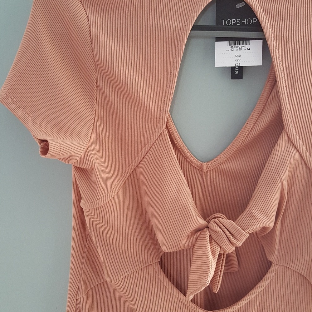 Topshop Ribbed Dress - Picture 3 of 6