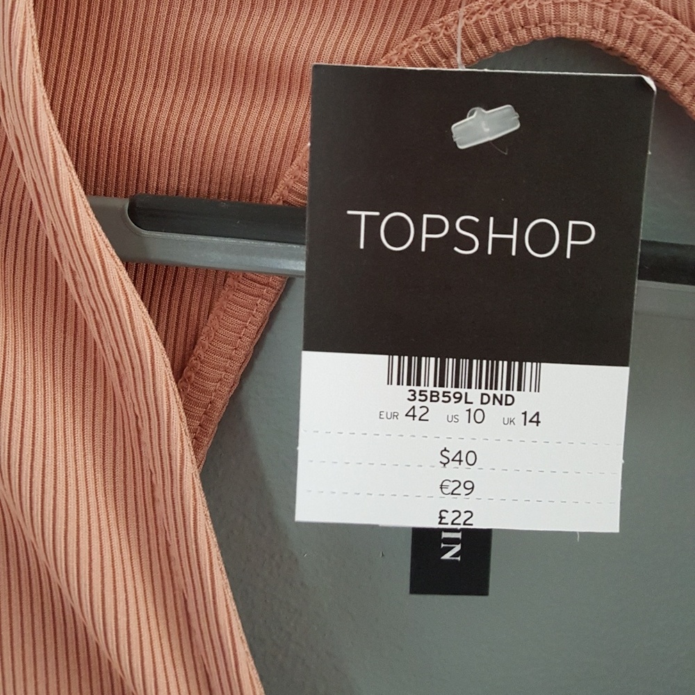 Topshop Ribbed Dress - Picture 4 of 6