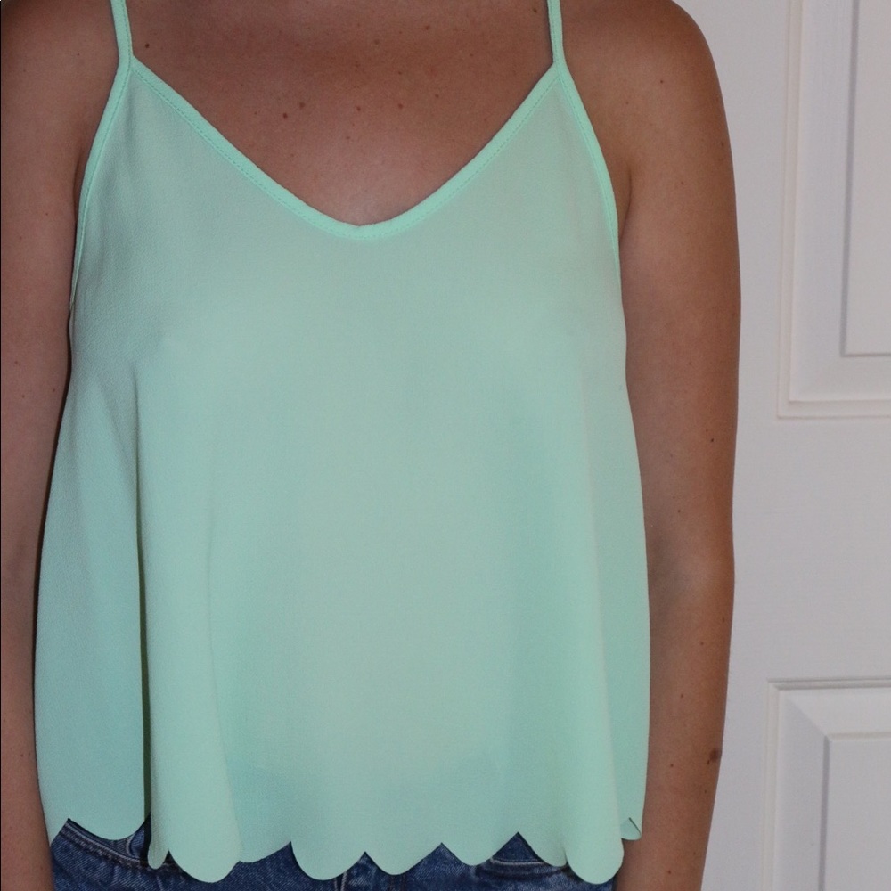 Nordstrom spaghetti strap top w/ detailed bottom