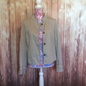 Ann Taylor Loft Beige Jacket Size Medium