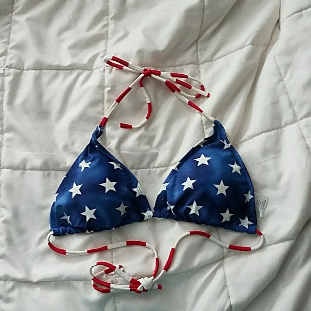 American flag bikini top