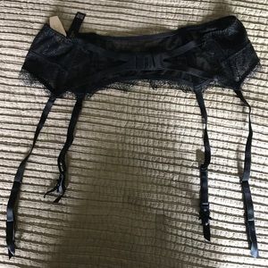 Black garter belt