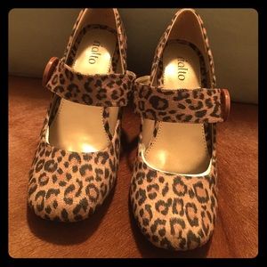 Rialto Leopard Print Mary Jane Heels