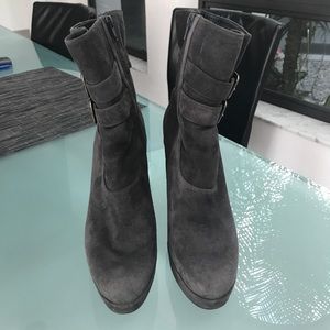 Stuart Weitzman suede wedge boots!