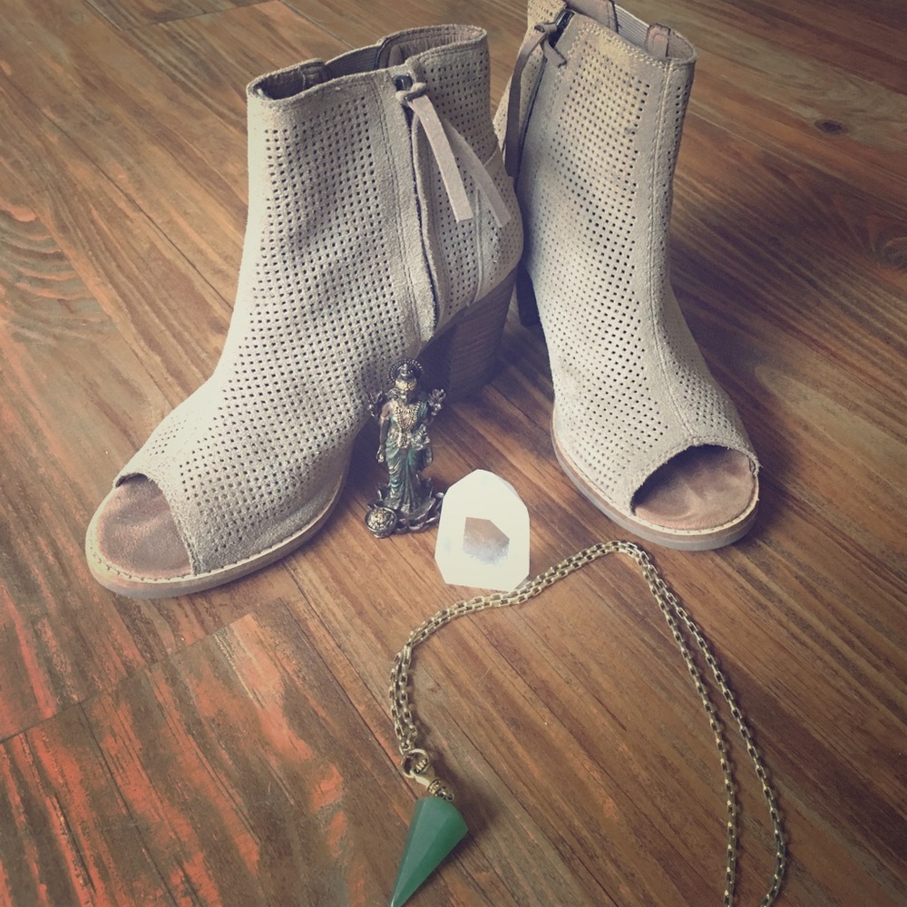 TOMS Majorca Peep Toe Bootie