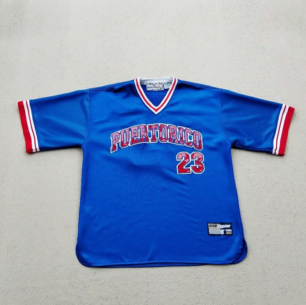 ❌sold❌90s NYC 212 Puerto Rico baseball jersey!