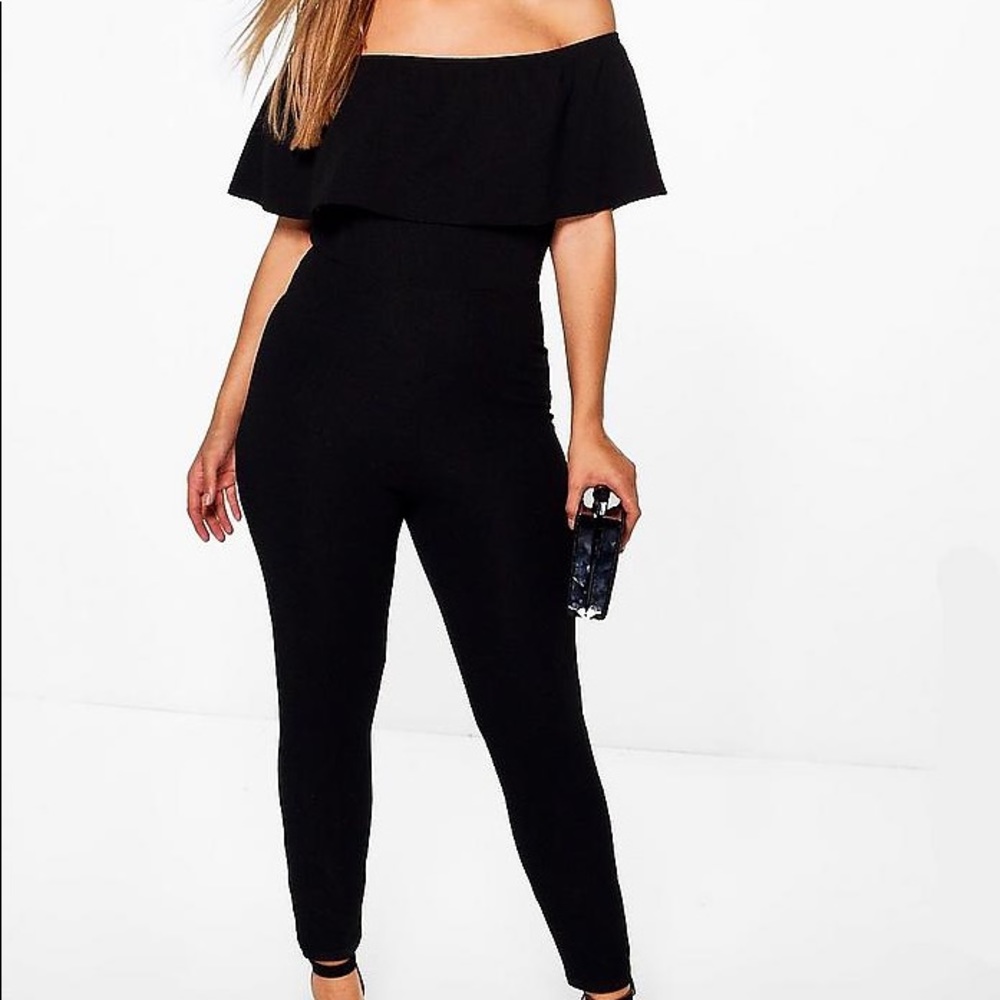 Boohoo strapless jumpsuit