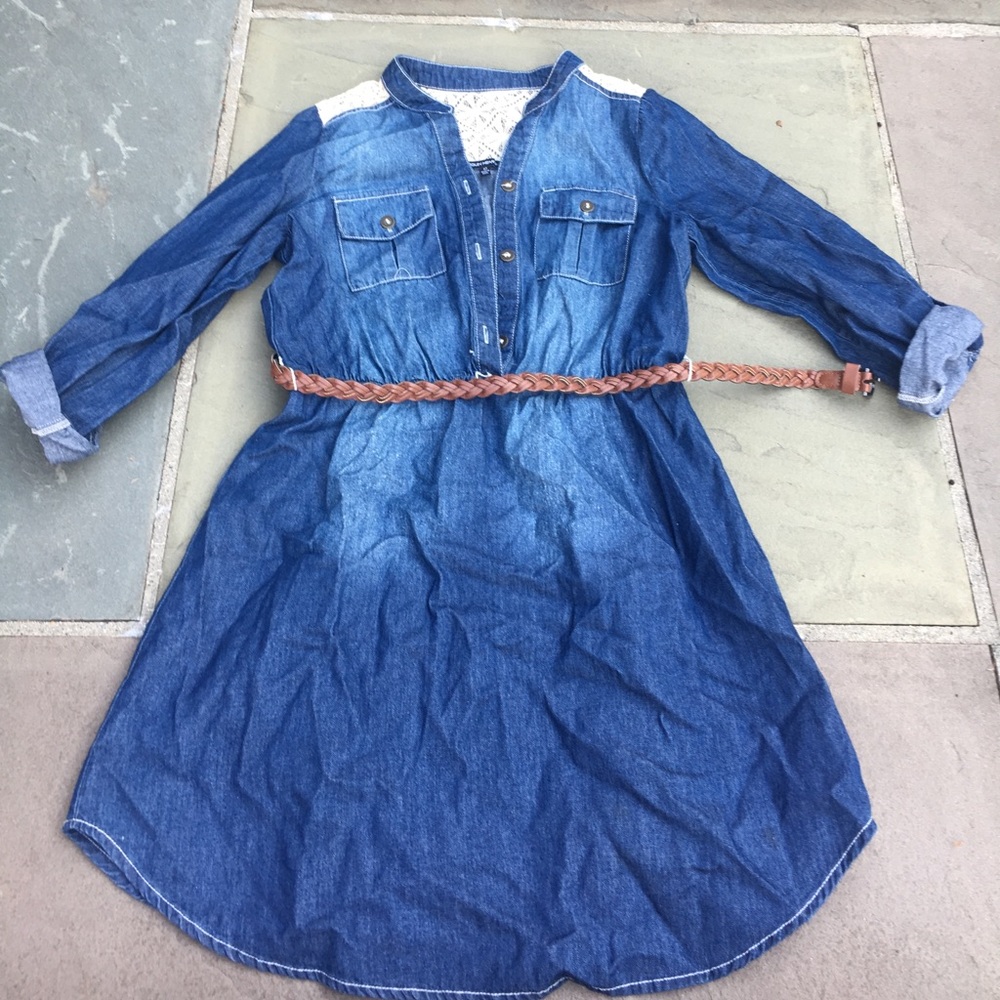 denim style dress (with belt)