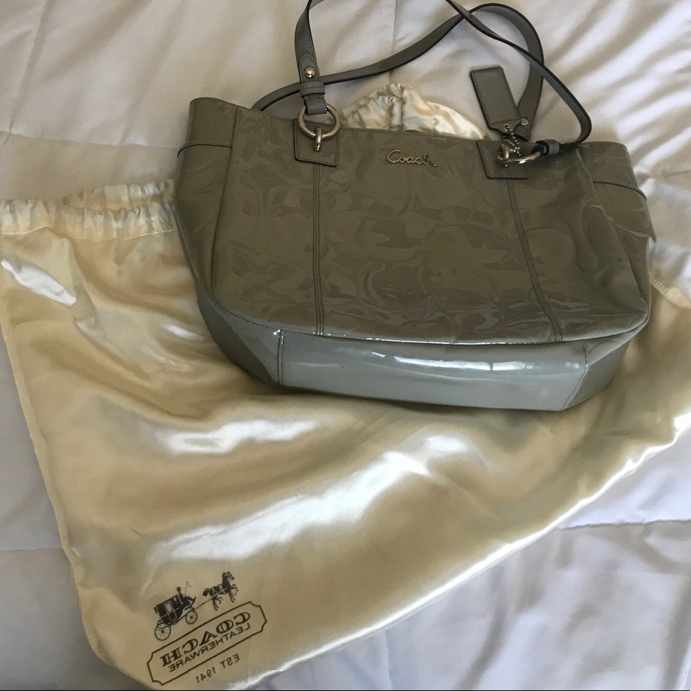 Glossy Coach Hand Bag