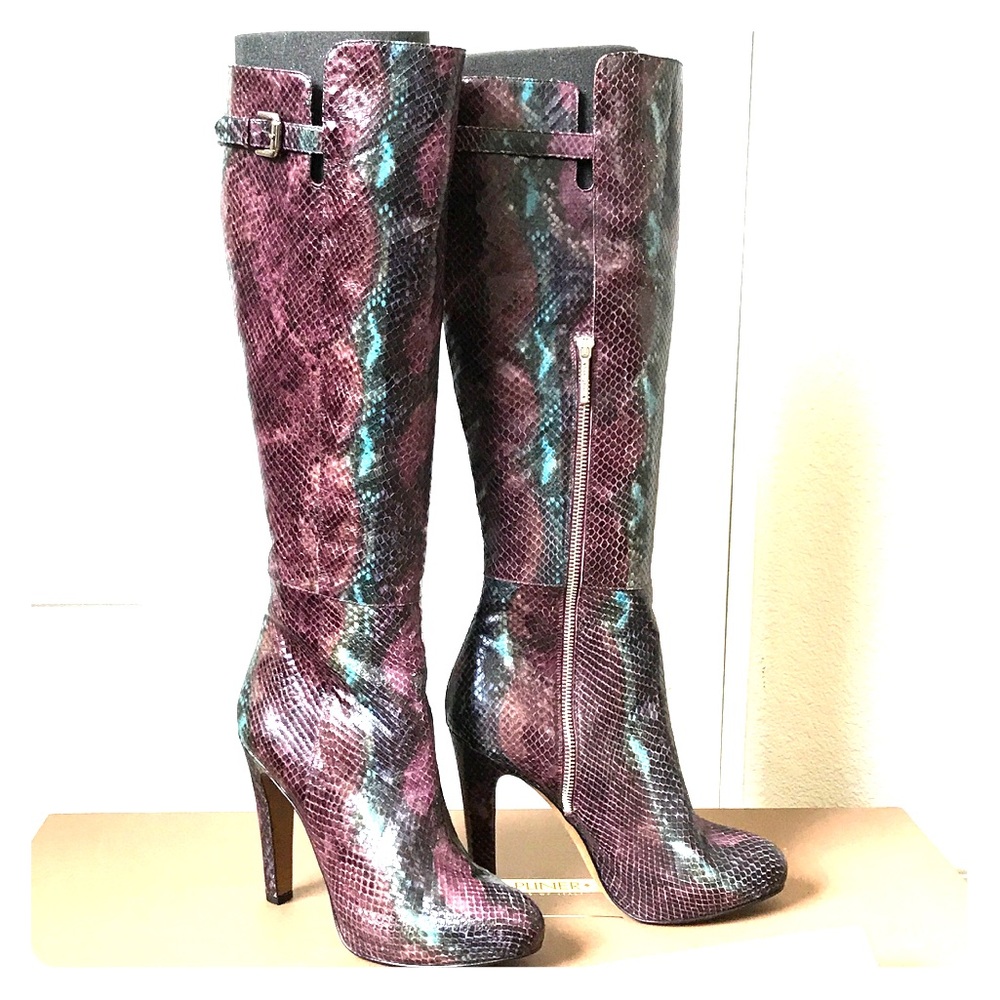 Donald J. Pliner Genuine Snakeskin Boots