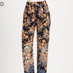 BCBG flowy floral pants