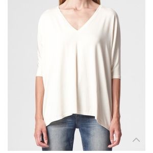 Oversized peach color 3/4 sleeve