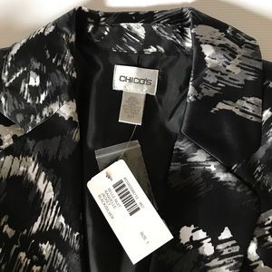 Chico's Black & Silver Jacket