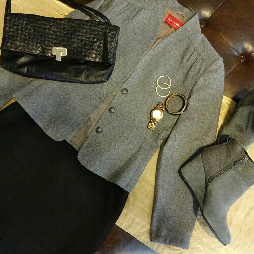 <● Vintage Wool Blended Fitted Blazer ●>