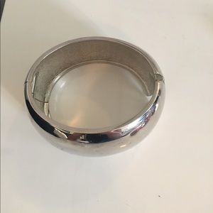 Wide silver cuff/ bangle. For large wrists.