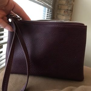 Purple plug & tote phone charging wristlet