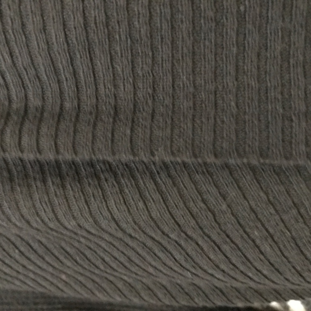 Black Ribbed Long Duster Cardigan Jacket - Picture 2 of 3