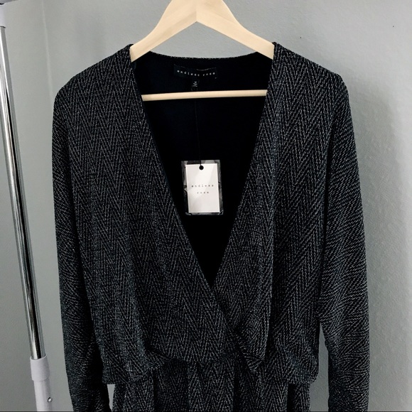 Metallic Wrap Romper - Picture 8 of 8