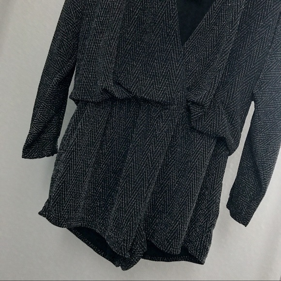 Metallic Wrap Romper - Picture 7 of 8