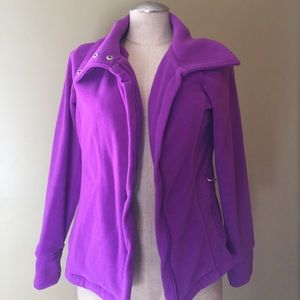Calvin Klein purple fleece.