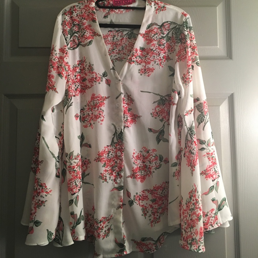 Floral kimono style top