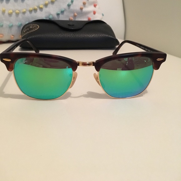 Rayban Clubmaster Flash Lenses (Green)