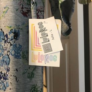 NWT Julia- Gray with floral pattern