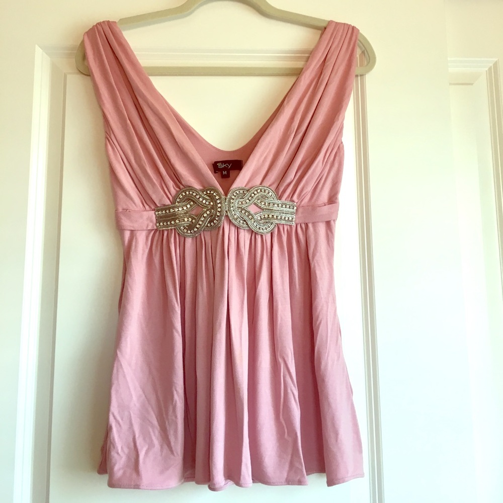 Blush sky top