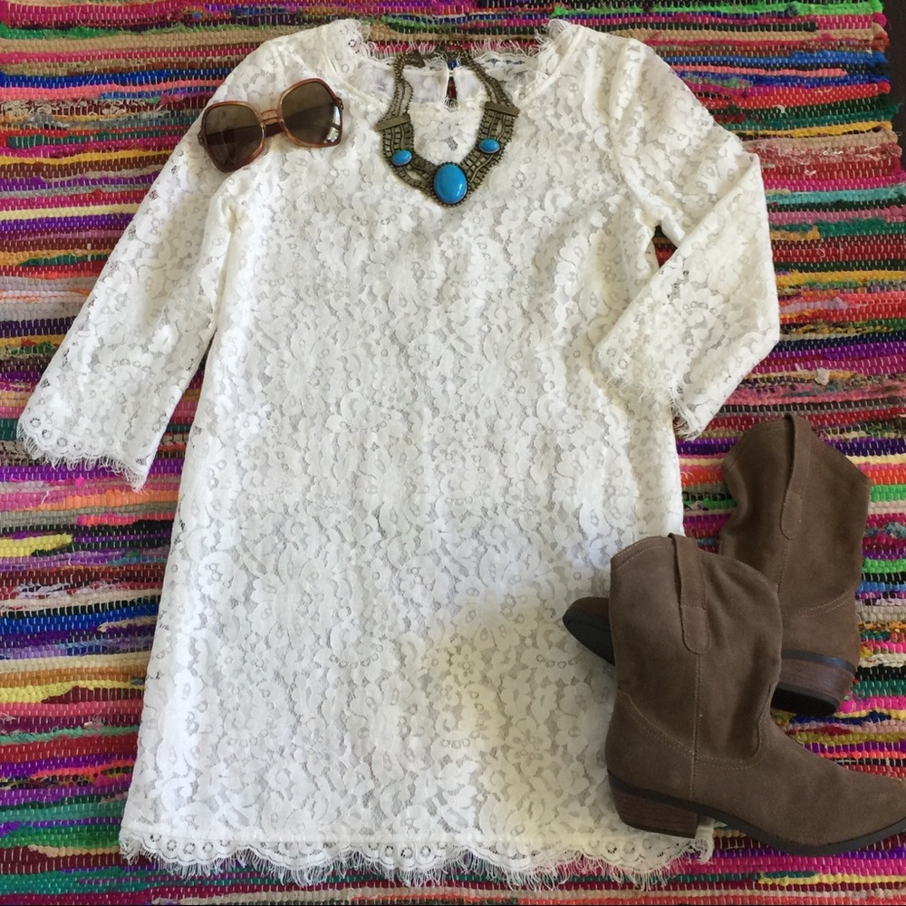 Joie white Lace Dress