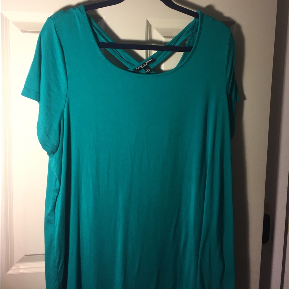 Flowy criss cross top