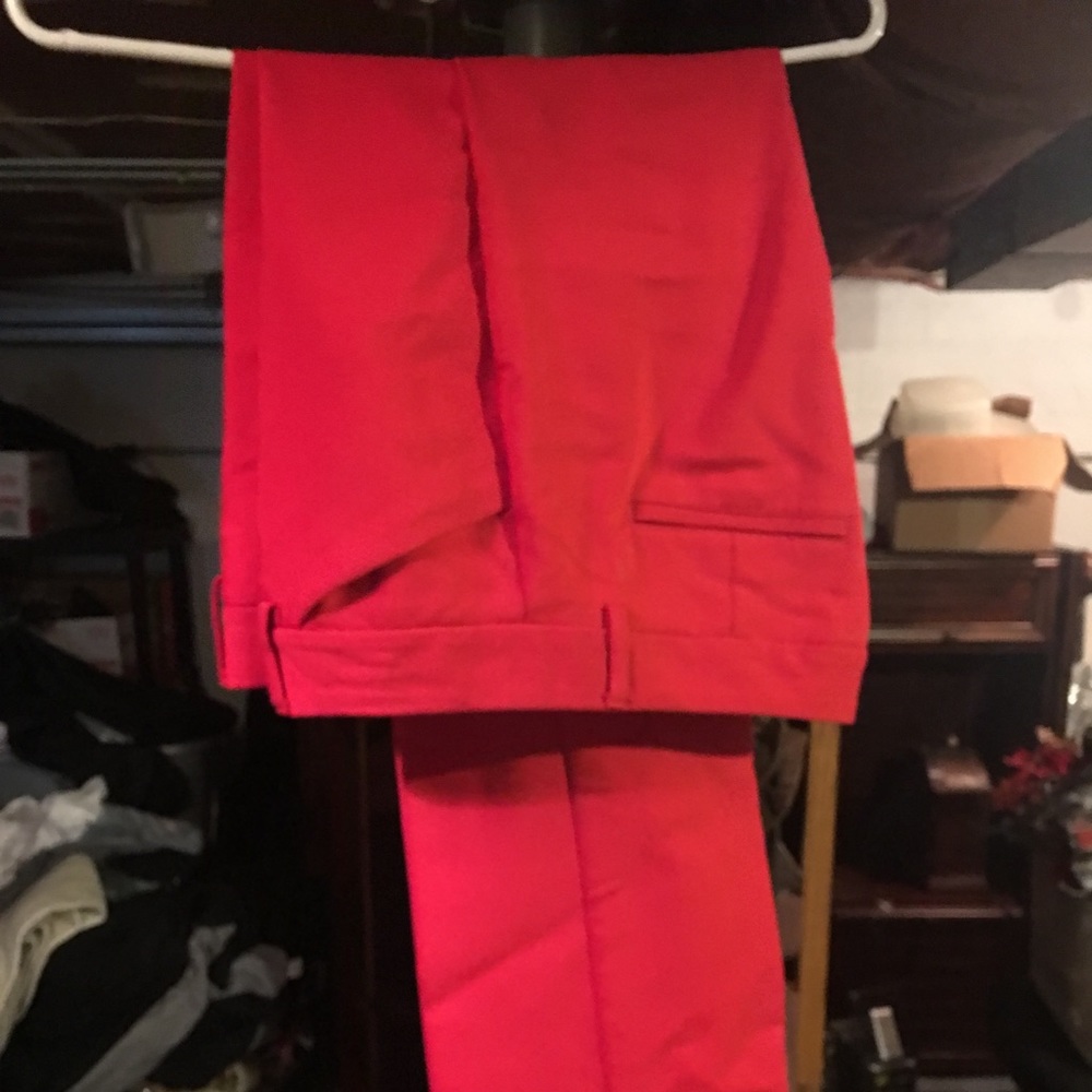 Womens red dress pants