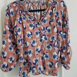 Tucker p silk blend top