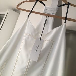Public School silky off white dress