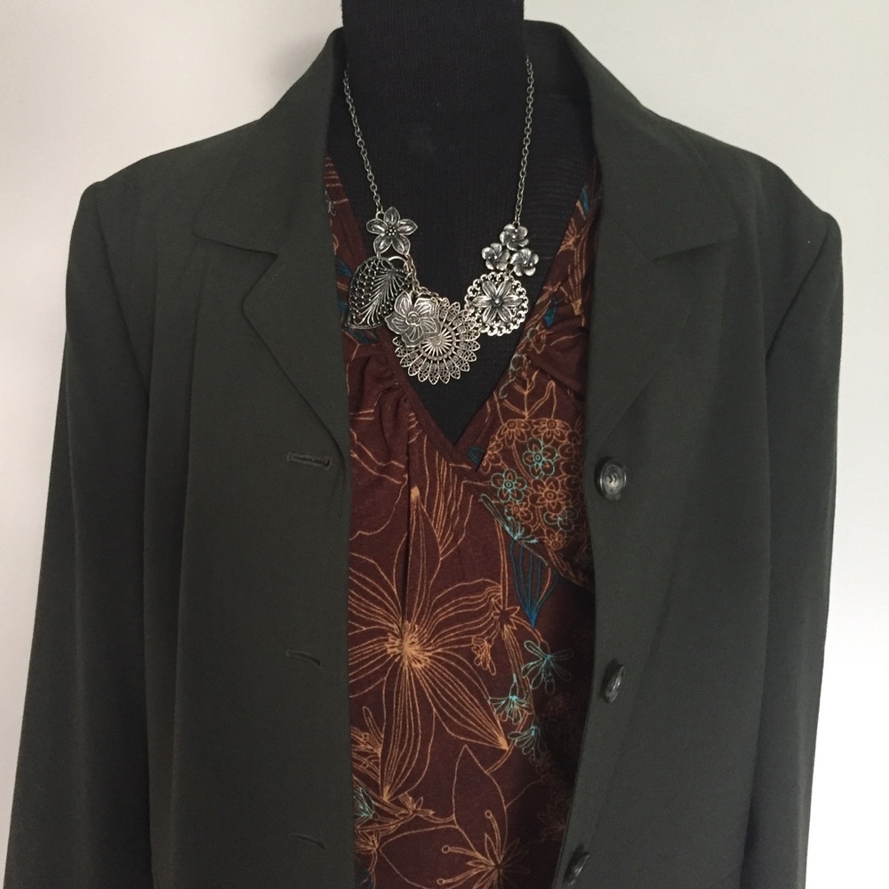 Talbots Hunter Green Suit