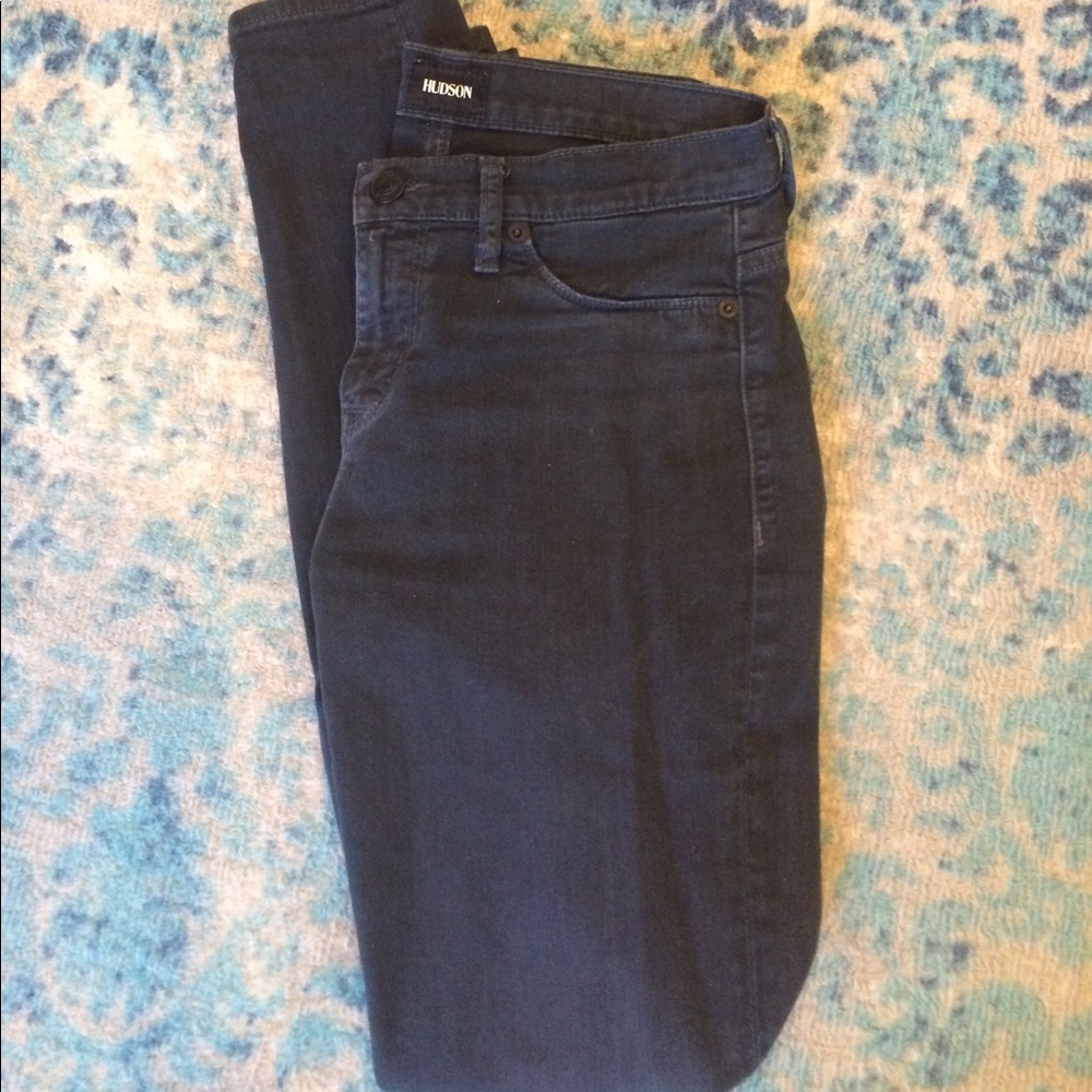 Hudson Nico mid rise skinny black jeans