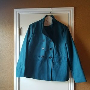 XL blue green Old Navy double breasted coat