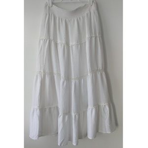 Ann Taylor Loft Gauze Midi Skirt