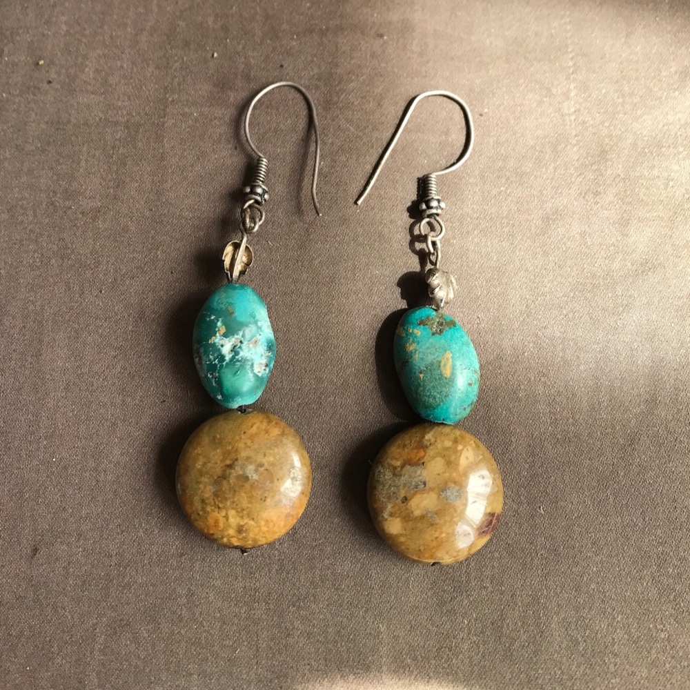 Turquoise 2-stone Earrings