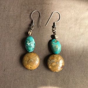 Turquoise 2-stone Earrings