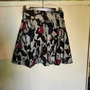 h&m patterned skirt
