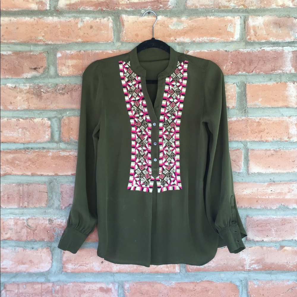 One of a kind sheer pattern shirt from sample sale