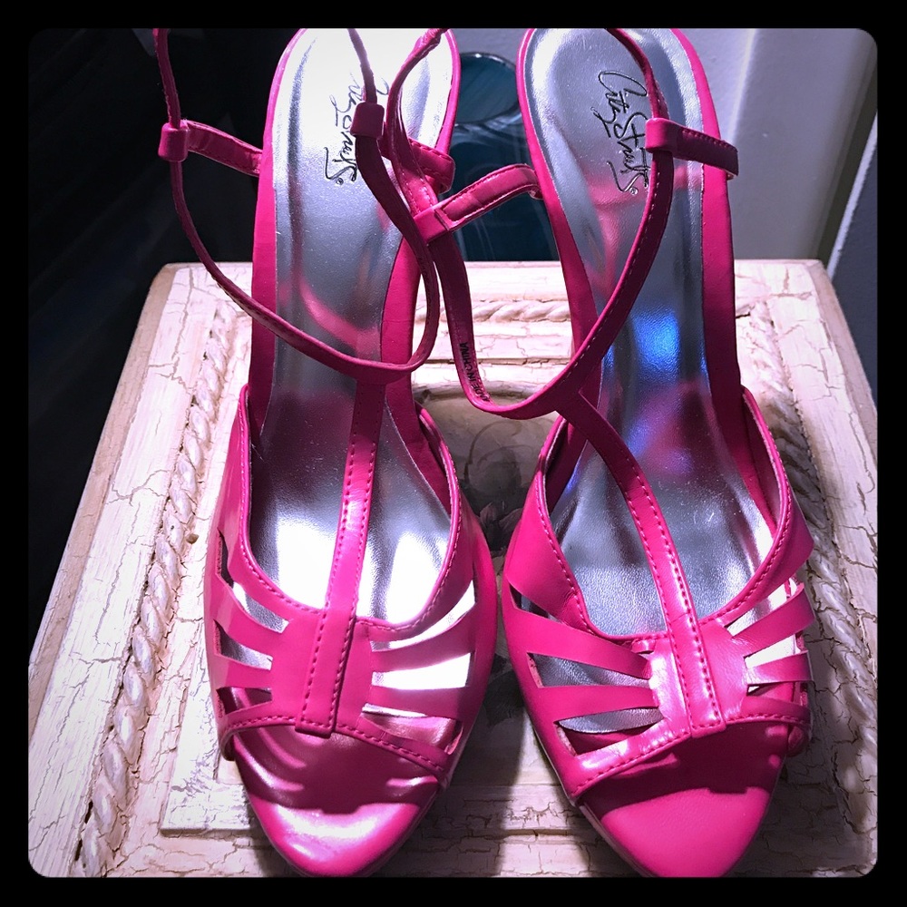 Hot Pink City Streets high heels
