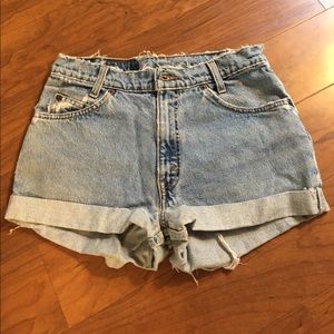 Levi Strauss high waisted shorts!