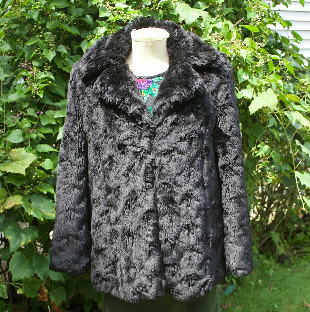Topshop Black Coat