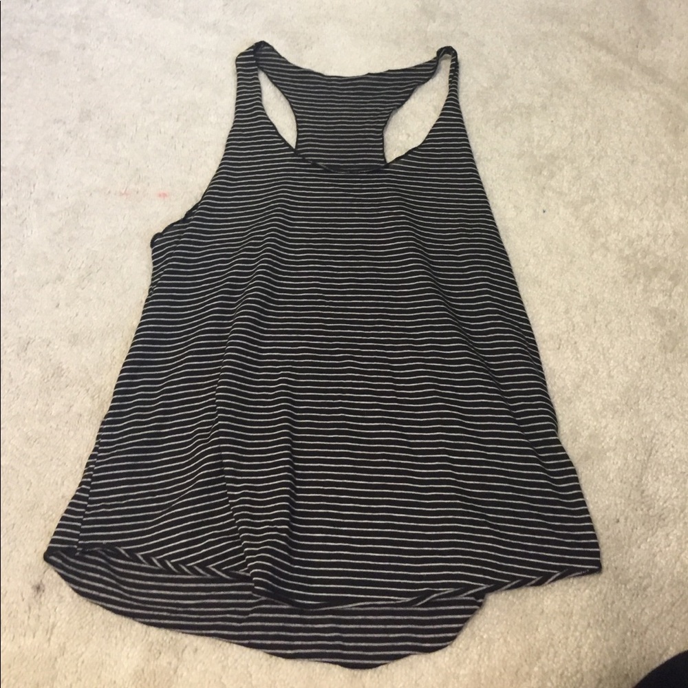 Striped racerback tank