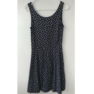 Scoop Back Polka Dress