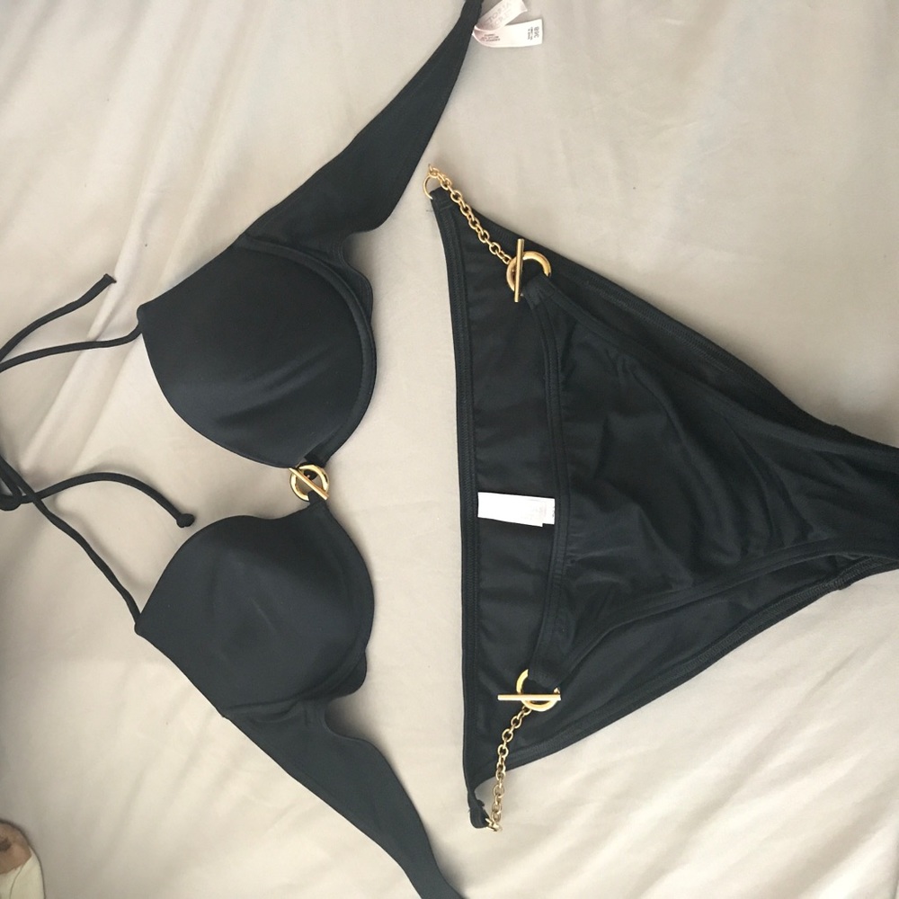 Black and gold Victoria's Secret Bikini