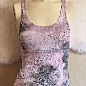 Lululemon Pink Sugarcrush Crossback Tank SZ 4