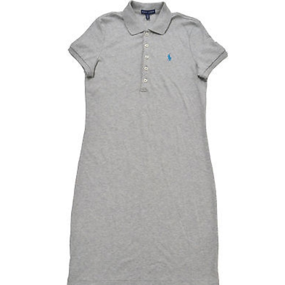 Polo Ralph Lauren interlock gray collar pony dress - Picture 6 of 7