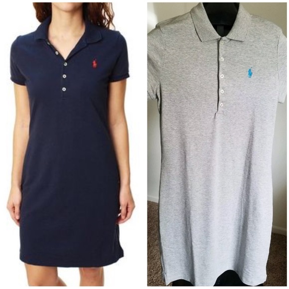 Polo Ralph Lauren interlock gray collar pony dress - Picture 2 of 7